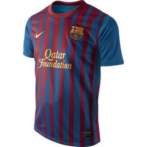 3/$28- mint original Barcelona home shirt Nike Medium Boys 10-12yr soccer jersey